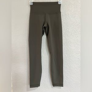 Lululemon Wunder Train High-Rise Tight 25 size:4 color: army green